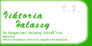 viktoria halassy business card